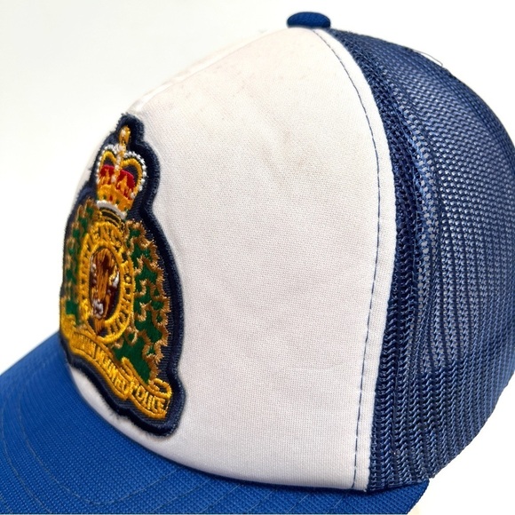 Vintage RCMP Royal Canadian Mounted Police Baseball Trucker Cap Hat Snap Back - Picture 10 of 11